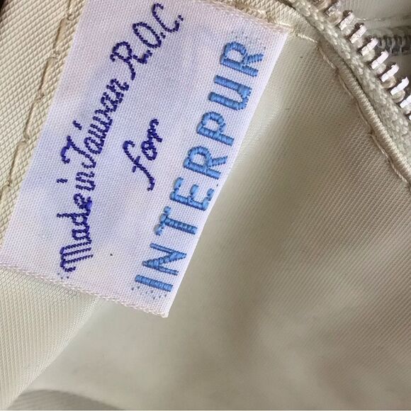 Vintage Interpur Canvas Neutral Rope Saddle Bag - Picture 4 of 5